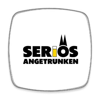 Seriös angetrunken mit Kölsch - Viereckiger Kühlschrankmagnet - Weiß - Vorne