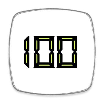 100 YEARS. 100th ANNIVERSARY. ANNIVERSARY 100 YEARS - Square fridge magnet - white - Front