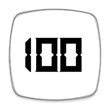 100 YEARS. 100th ANNIVERSARY. ANNIVERSARY 100 YEARS - Square fridge magnet - white - Front