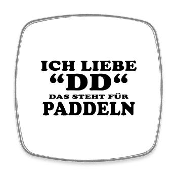 stand up paddle SUP wellenreiter Paddelboat - Viereckiger Kühlschrankmagnet - Weiß - Vorne