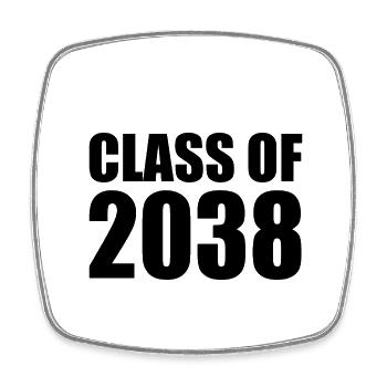 Class of 2038 - Square fridge magnet - white - Front