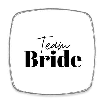 Team Bride - Viereckiger Kühlschrankmagnet - Weiß - Vorne