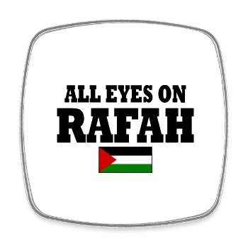 all eyes on rafah - Magnet carré - blanc - Devant