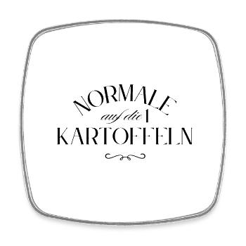 normale Kartoffeln auf die 1 - Viereckiger Kühlschrankmagnet - Weiß - Vorne