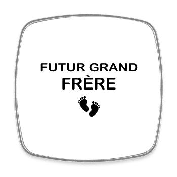 Future big brother - future big brother announcement - Square fridge magnet - white - Front