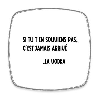 si tu t'en souviens pas - Magnet carré - blanc - Devant