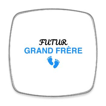 Future big brother - future big brother announcement - Square fridge magnet - white - Front