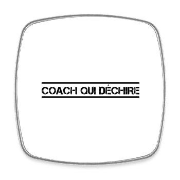 Coach Wer - Viereckiger Kühlschrankmagnet - Weiß - Vorne