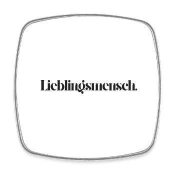 Lieblingsmensch - Viereckiger Kühlschrankmagnet - Weiß - Vorne