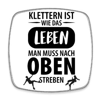 Vintage Bouldern Boulderer Klettern Kletterer - Viereckiger Kühlschrankmagnet - Weiß - Vorne