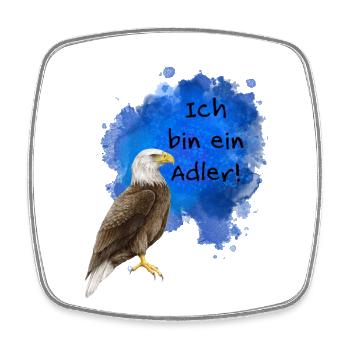 Ich bin ein Adler! - Viereckiger Kühlschrankmagnet - Weiß - Vorne
