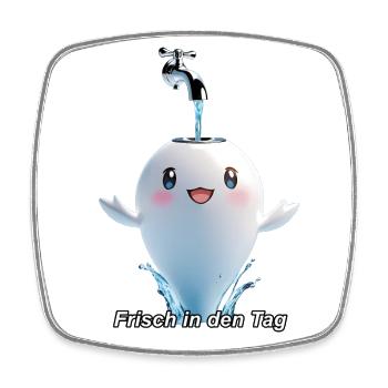 Freshness - Square fridge magnet - white - Front