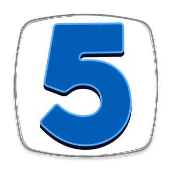 5 - Square fridge magnet - white - Front