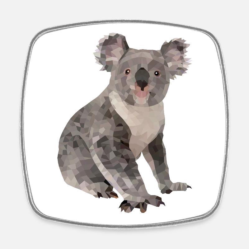 Koala - Square fridge magnet - white