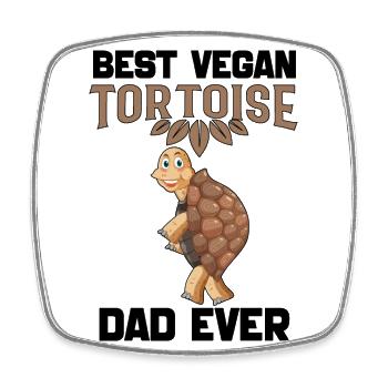 Turtle - Square fridge magnet - white - Front