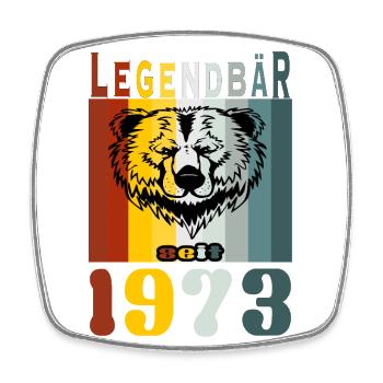 Legendär seit 1973. - Viereckiger Kühlschrankmagnet - Weiß - Vorne
