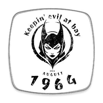 60th birthday Keepin evil at bay since 08/1964 - Square fridge magnet - white - Front