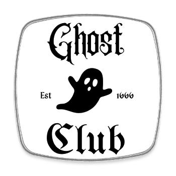 Ghost Club Est 1666 Halloween Herbstsaison - Viereckiger Kühlschrankmagnet - Weiß - Vorne