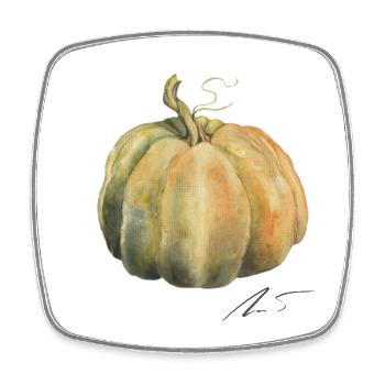 Musquée de Provence pumpkin - Square fridge magnet - white - Front