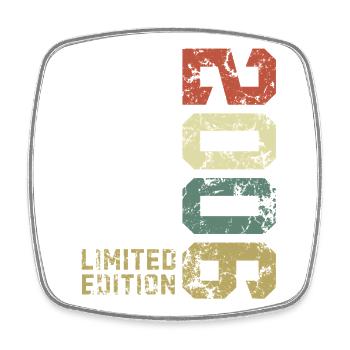 2006 Jahrgang geboren Limited Edition - Viereckiger Kühlschrankmagnet - Weiß - Vorne
