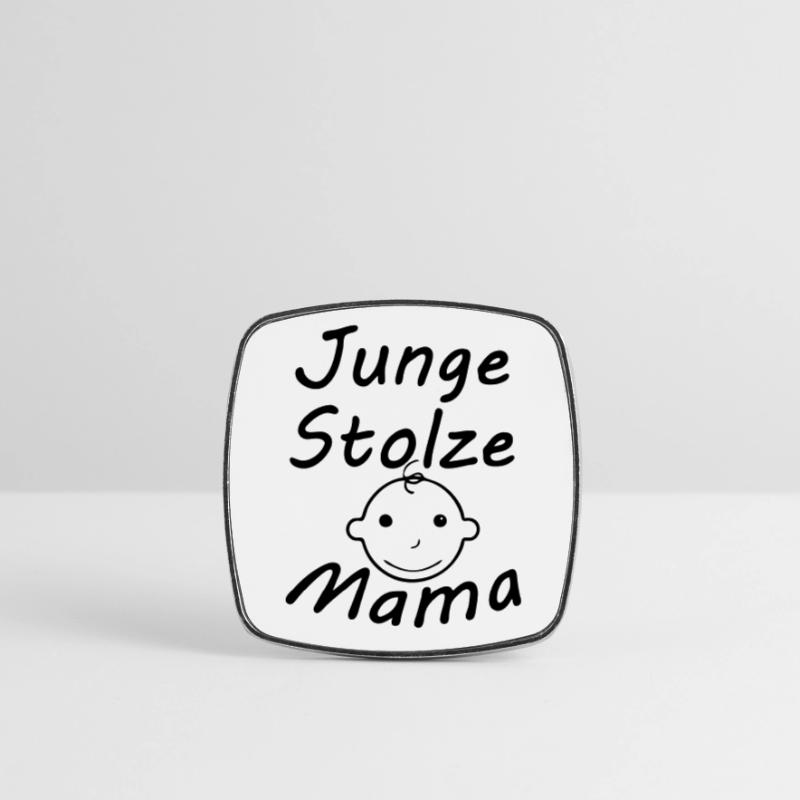 Junge, stolze Mama Geschenk Mutter Muttertag Viereckiger Kühlschrankmagnet
