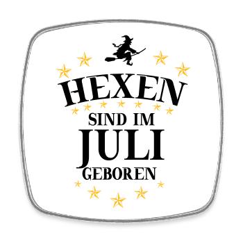 Hexen Juli - Viereckiger Kühlschrankmagnet - Weiß - Vorne