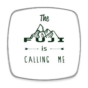 Mont Fuji - Square fridge magnet - white - Front