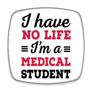 6061912 127058735 medical student - Square fridge magnet - white - Front