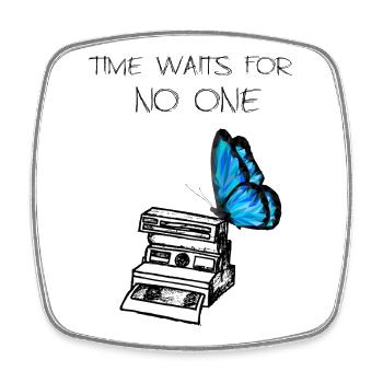 Life Is Strange : Time Waits For No One - Magnet carré - blanc - Devant