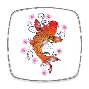 koi 1184783 - Viereckiger Kühlschrankmagnet - Weiß - Vorne