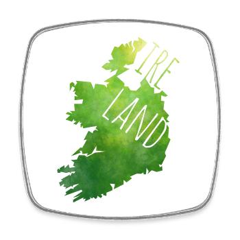 Ireland - Viereckiger Kühlschrankmagnet - Weiß - Vorne