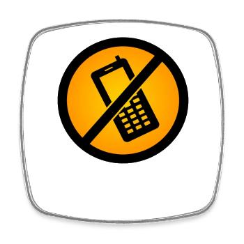 Hygiene Verlassenes Telefon - Viereckiger Kühlschrankmagnet - Weiß - Vorne