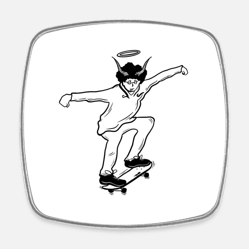 04A54D25 1C58 42ED A067 CD1DFF067186 - Square fridge magnet - white