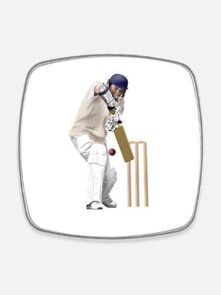 cricket - Square fridge magnet - white