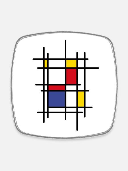Farben! - Viereckiger Kühlschrankmagnet - Weiß