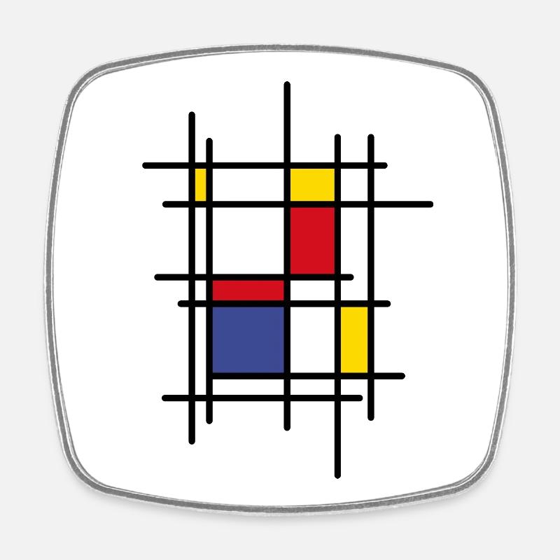 Farben! - Viereckiger Kühlschrankmagnet - Weiß