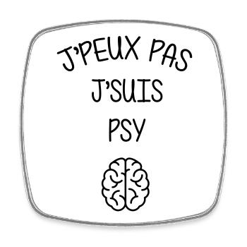 Psychologe / Psychiater / Psychoanalytiker / Job - Viereckiger Kühlschrankmagnet - Weiß - Vorne
