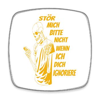 Bitte nicht Stören - Viereckiger Kühlschrankmagnet - Weiß - Vorne