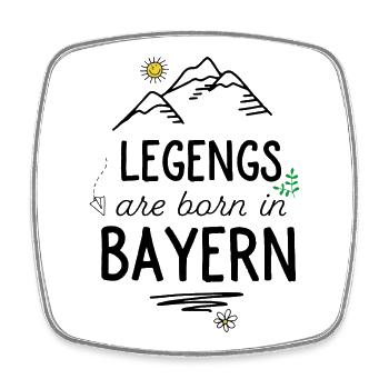 Funny gifts for real Bavaria - Square fridge magnet - white - Front
