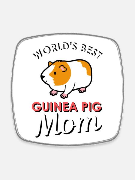guinea pig - Square fridge magnet - white