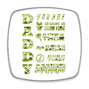 Inspirierende Motivation Zitat Kunstdruck - Viereckiger Kühlschrankmagnet - Weiß - Vorne