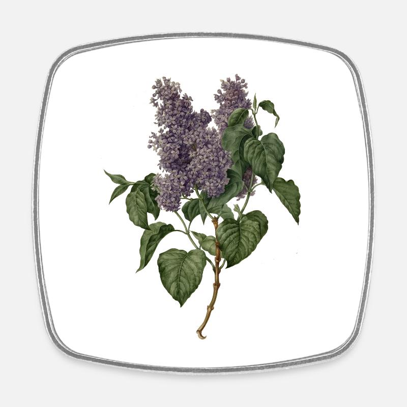 Lilac - lilac - Square fridge magnet - white