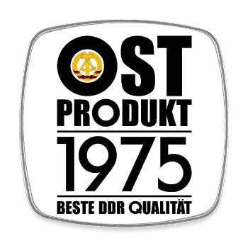 51. GEBURTSTAG OSSI OSTPRODUKT 1975 DDR - Viereckiger Kühlschrankmagnet - Weiß - Vorne