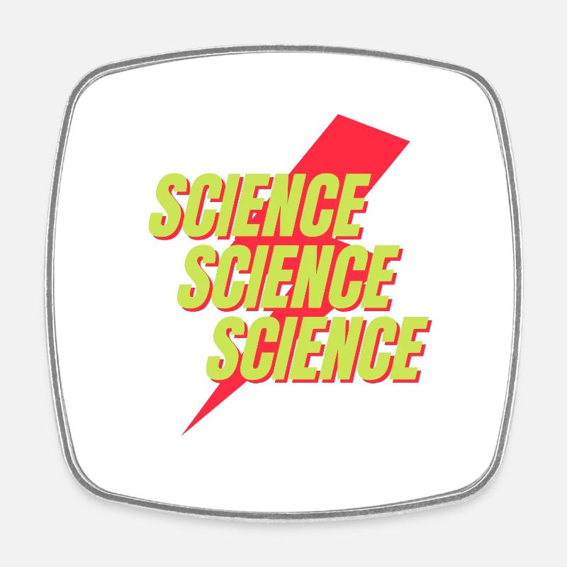 Conception du boulon scientifique néon - Magnet carré - blanc