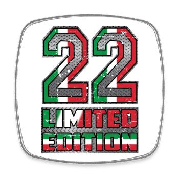 Italy Limited Edition 22 - Square fridge magnet - white - Front