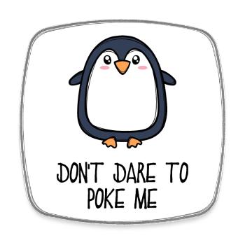 Cool Tier Vogel Statement Pinguin Südpol - Viereckiger Kühlschrankmagnet - Weiß - Vorne