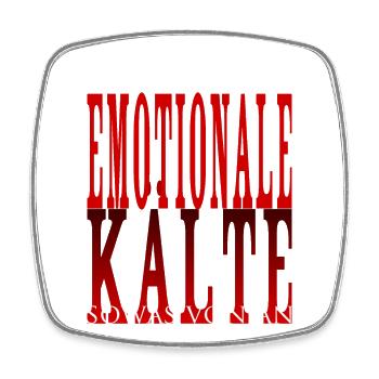 mich kotzt eure emotionale Kälte sowas von an - Viereckiger Kühlschrankmagnet - Weiß - Vorne