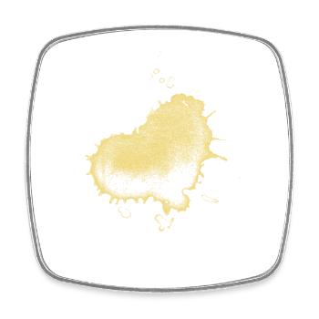 splash bunt farbe muster aufdruck comic style herz - Viereckiger Kühlschrankmagnet - Weiß - Vorne