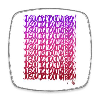 So far so good - Square fridge magnet - white - Front