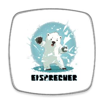 Eisbrecher - Viereckiger Kühlschrankmagnet - Weiß - Vorne